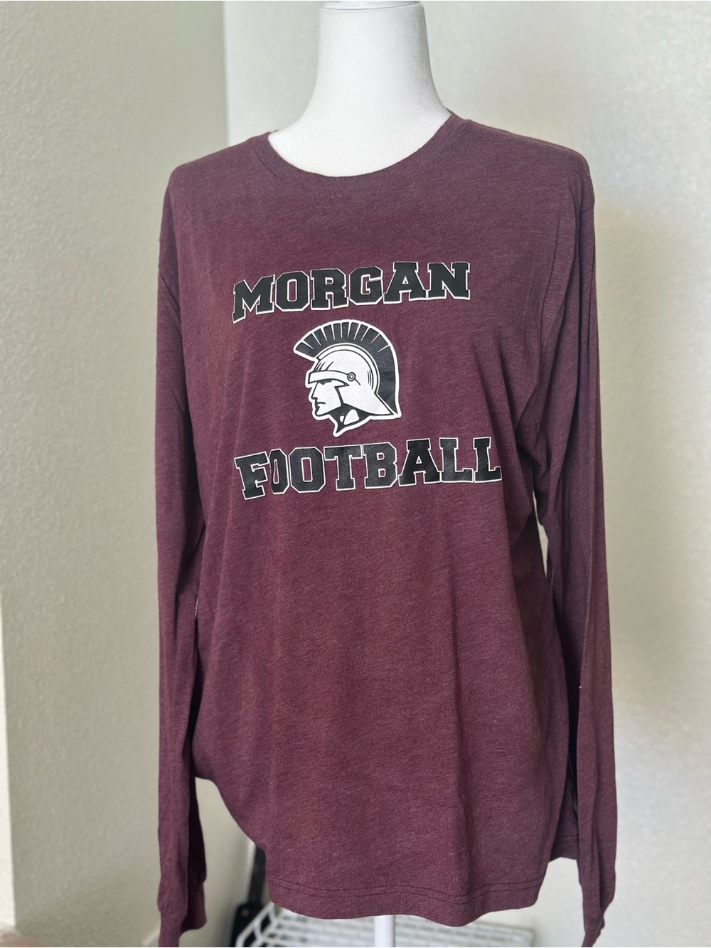 Bella Canvas Morgan Football Long Sleeve Shirt XL